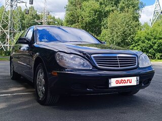 2002 Mercedes-Benz S-Класс 430 Long IV (W220) Рестайлинг, чёрный, 999990 рублей, вид 1