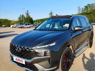 2020 Hyundai Santa Fe IV Рестайлинг, серый, 3370000 рублей, вид 4