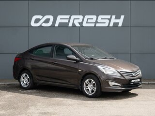 2016 Hyundai Solaris I Рестайлинг, коричневый, 799030 рублей, вид 1