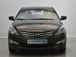 2015 Hyundai Solaris I Рестайлинг, коричневый, 1110000 рублей, вид 2