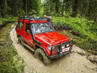 1991 Toyota Land Cruiser 70 Series, красный, 800000 рублей, вид 1