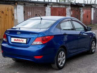 2011 Hyundai Solaris I, синий, 845000 рублей, вид 4