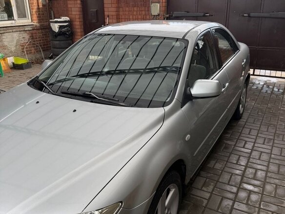 2004 Mazda 6 I (GG), серебристый, 400000 рублей
