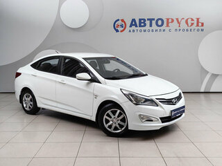2015 Hyundai Solaris I Рестайлинг, белый, 1029000 рублей, вид 1