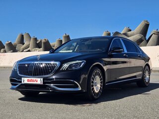 2018 Mercedes-Benz Maybach S-Класс 560 I (X222) Рестайлинг, чёрный, 4600000 рублей, вид 3