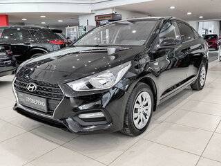 2019 Hyundai Solaris II, чёрный, 1409000 рублей, вид 1