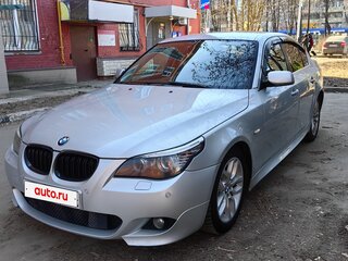 2008 BMW 5 серии 525i V (E60/E61) Рестайлинг, серебристый, 1300000 рублей, вид 1