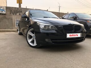 2008 BMW 5 серии 525i V (E60/E61) Рестайлинг, чёрный, 1380000 рублей, вид 1