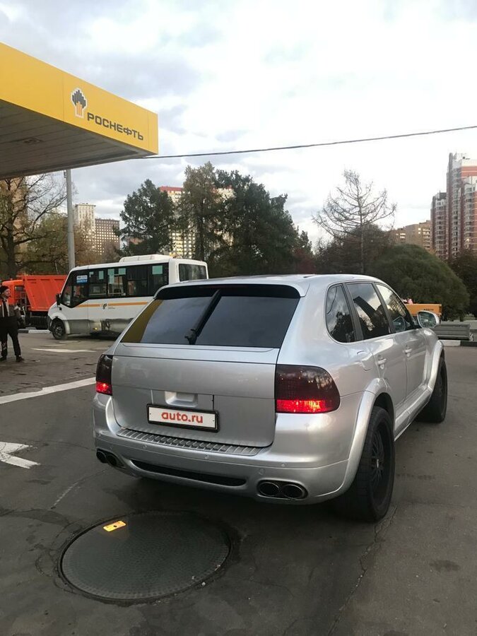 Порше кайен серебристый
