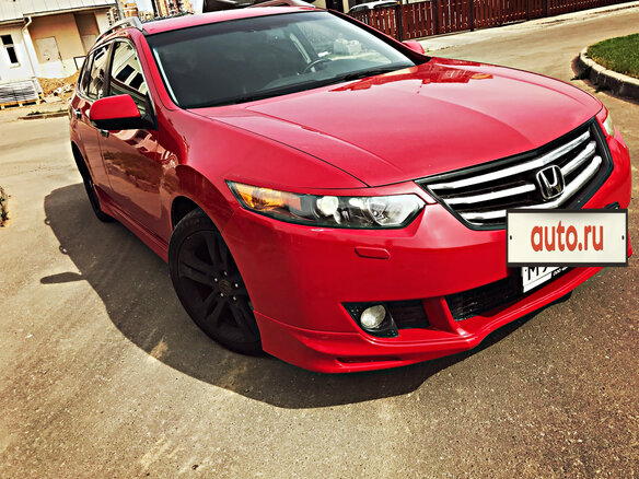 2008 Honda Accord VIII, красный - вид 4