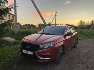 2016 Lada (ВАЗ) Vesta I, красный, 850000 рублей, вид 1