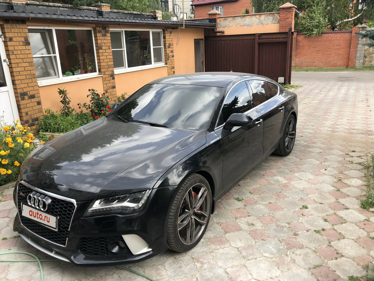 Audi a7 черная затонированная