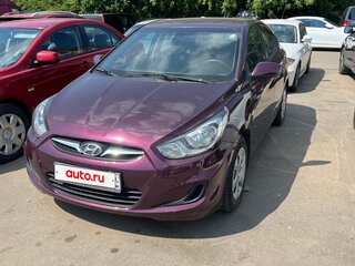 2011 Hyundai Solaris I, фиолетовый, 600000 рублей, вид 1