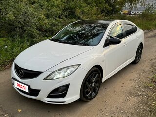 2012 Mazda 6 II (GH) Рестайлинг, белый, 1390000 рублей, вид 1