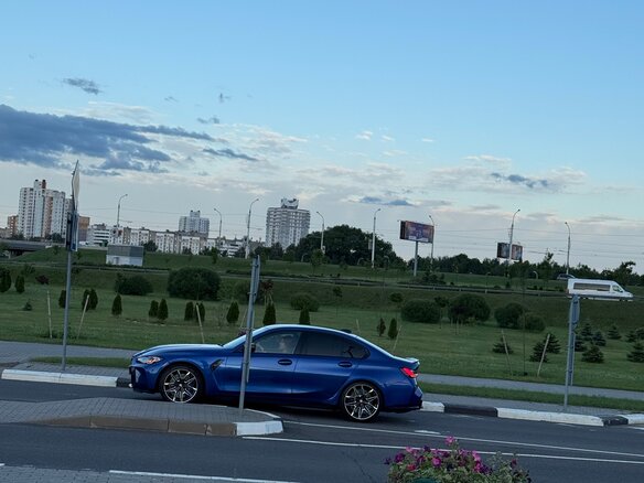 2021 BMW M3 Competition Package VI (G80), синий, 6700000 рублей - вид 1