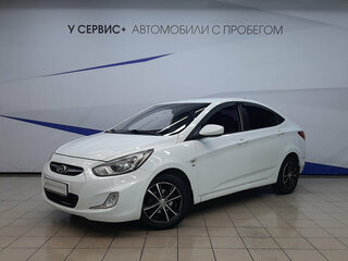 2013 Hyundai Solaris I, белый, 729000 рублей, вид 1