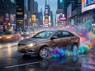 2026 Lada (ВАЗ) Vesta I Рестайлинг (NG), коричневый, 1805000 рублей, вид 2
