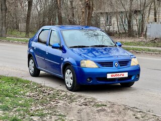 2008 Renault Logan I, синий, 370000 рублей, вид 1
