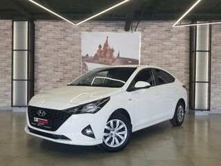 2021 Hyundai Solaris II Рестайлинг, белый, 1689000 рублей, вид 1