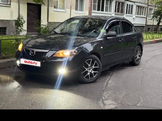 2008 Mazda 3 4-speed I (BK) Рестайлинг, чёрный, 430000 рублей, вид 1