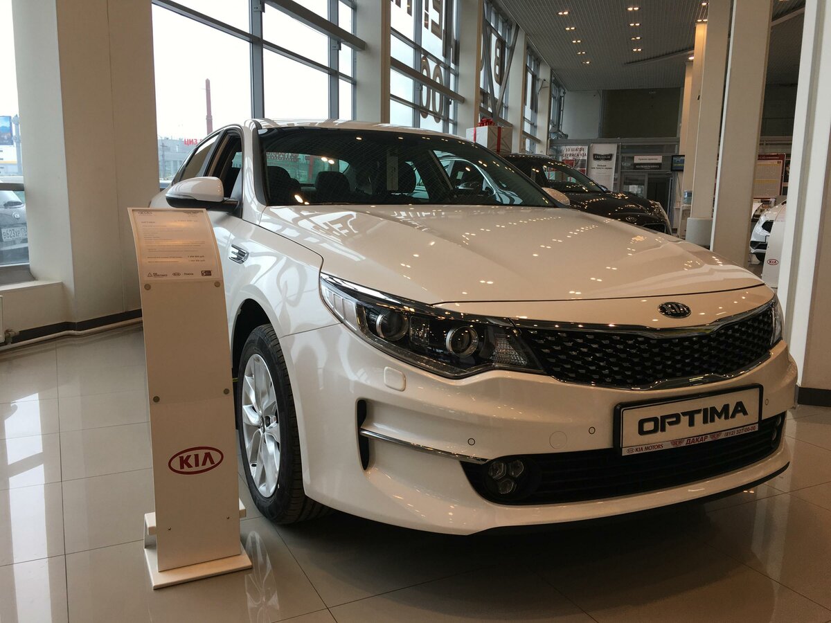 Киа Оптима 2017 год белая