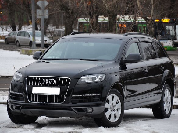 2012 Audi Q7 I (4L) Рестайлинг, чёрный - вид 2
