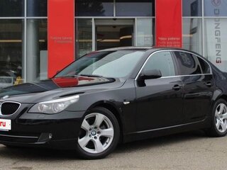 2008 BMW 5 серии 520i V (E60/E61) Рестайлинг, чёрный, 1000000 рублей, вид 1