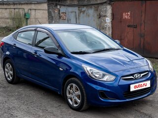 2011 Hyundai Solaris I, синий, 845000 рублей, вид 1
