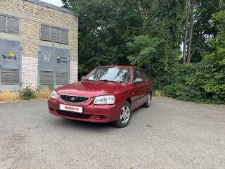 2005 Hyundai Accent ТагАЗ II, красный, 220000 рублей, вид 1