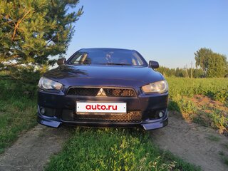 2008 Mitsubishi Lancer X, синий, 640000 рублей, вид 1