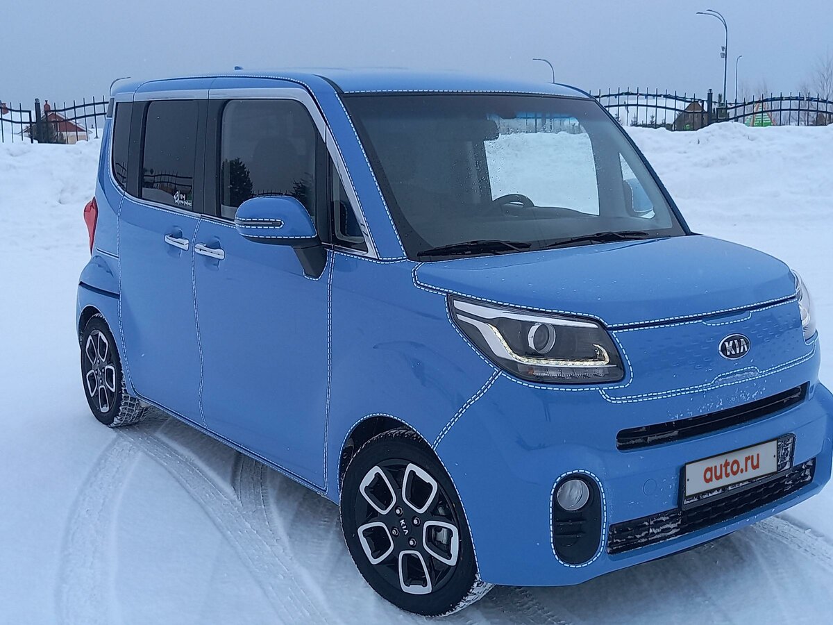 Купить б/у Kia Ray I 1.0 AT (78 л.с.) бензин автомат в Кемерове: синий ...