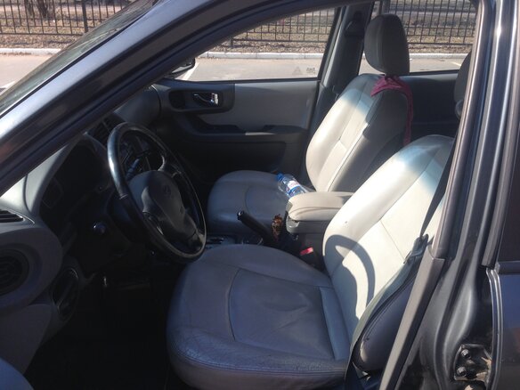 2008 Hyundai Santa Fe, серый - вид 1