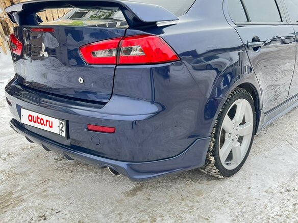 2008 Mitsubishi Lancer X, синий, 799000 рублей - вид 4