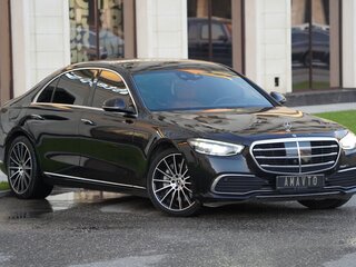 2021 Mercedes-Benz S-Класс 450 Long 4MATIC VII (W223), чёрный, 7500000 рублей, вид 1