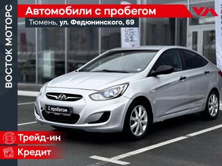 2011 Hyundai Solaris I, серебристый, 520000 рублей, вид 1