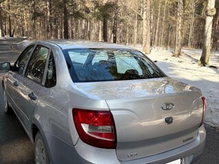 2014 Lada (ВАЗ) Granta I, серебристый, 365000 рублей, вид 4