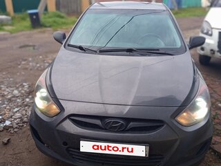 2011 Hyundai Solaris I, чёрный, 405000 рублей, вид 1