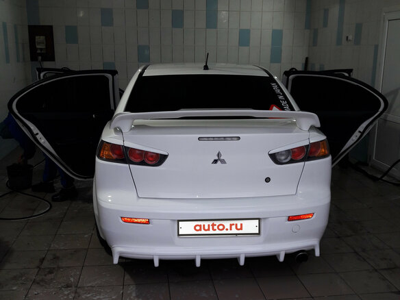 2008 Mitsubishi Lancer X, белый, 1180000 рублей - вид 7