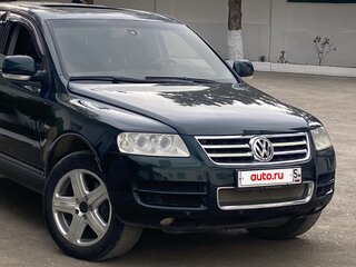 2004 Volkswagen Touareg I, зелёный, 600000 рублей, вид 3