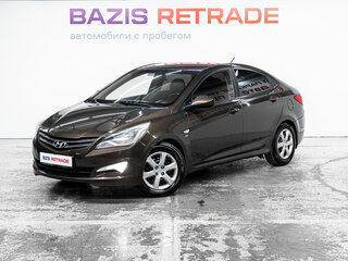 2016 Hyundai Solaris I Рестайлинг, коричневый, 850000 рублей, вид 1