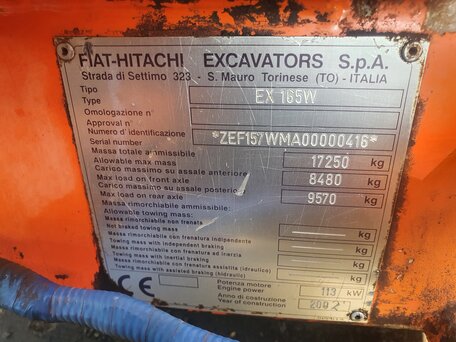 2004 Fiat-Hitachi Колёсные, красный, 2550000 рублей, вид 3