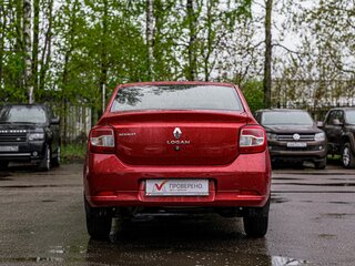 2015 Renault Logan I Рестайлинг, красный, 535000 рублей, вид 4