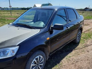 2014 Lada (ВАЗ) Granta I, чёрный, 290000 рублей, вид 3
