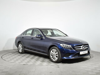 2018 Mercedes-Benz C-Класс 180 IV (W205) Рестайлинг, синий, 2648980 рублей, вид 3