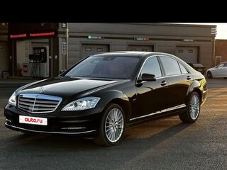 2011 Mercedes-Benz S-Класс 500 Long V (W221) Рестайлинг, чёрный, 1990000 рублей, вид 1