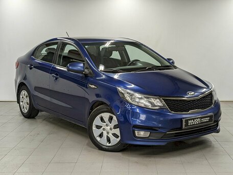 2015 Kia Rio III Рестайлинг, синий, 790000 рублей, вид 3