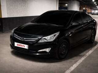 2016 Hyundai Solaris I Рестайлинг, чёрный, 489900 рублей, вид 1