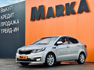 2015 Kia Rio III Рестайлинг, серебристый, 910000 рублей, вид 1