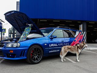 1999 Nissan Stagea I, синий, 1400000 рублей, вид 1