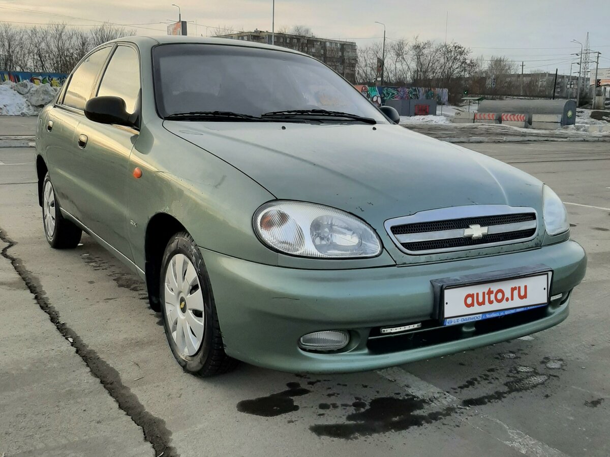 Шивроле lanos хэтчбек зелёный